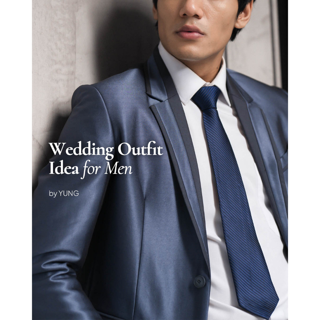 YUNG BANDUNG - Setelan Jas Pria Pengantin Semiwool Glossy