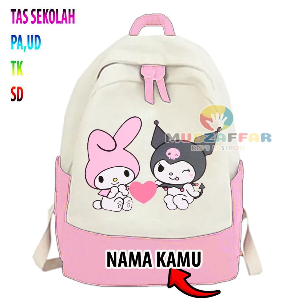 TAS RANSEL ANAK MY MELODY & KUROMI TAS RANSEL ANAK SANRIO MY MELODY KUROMI