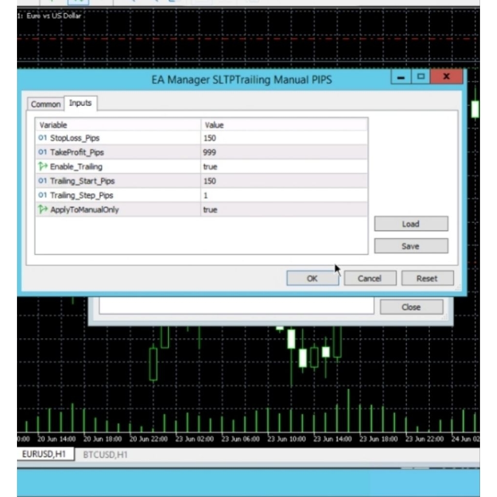 EA “Auto SL TP & Trailing Assistant” adalah Expert Advisor (EA)