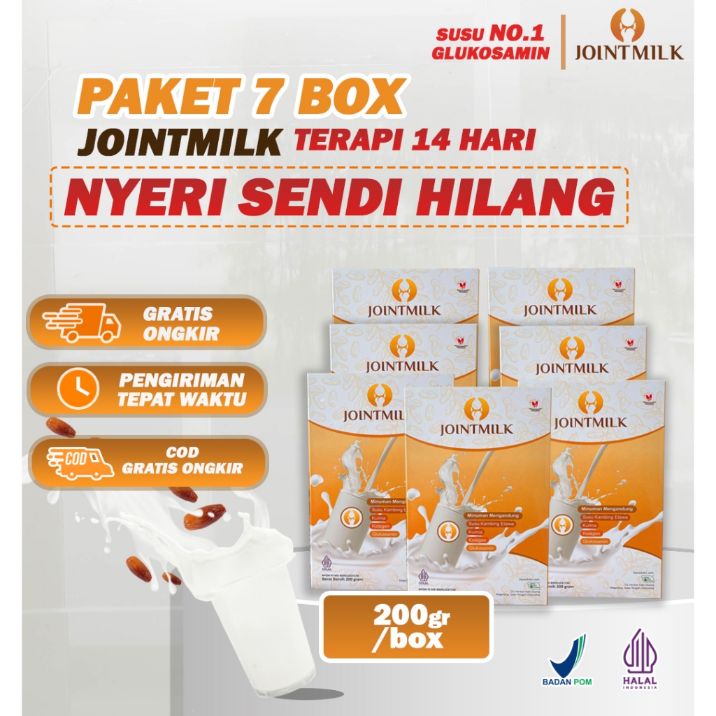 

JOINTMILK Susu Etawa 7 box – Efektif Atasi Nyeri Sendi&Tulang dalam 14 Hari No.1 Glukosamin+Kolagen