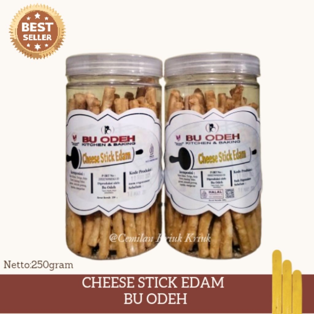 

Bu Odeh Cheese stick edam 250gram-CemilanKriukKriuk
