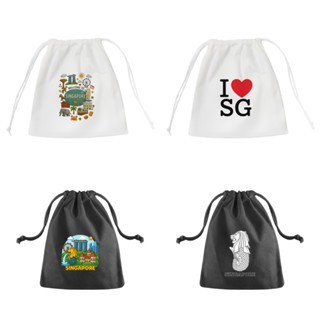 

Tas Pouch Bag Kecil Goodiebag Oleh Oleh Souvenir Singapore Singapura Goodie Bag Goodiebag
