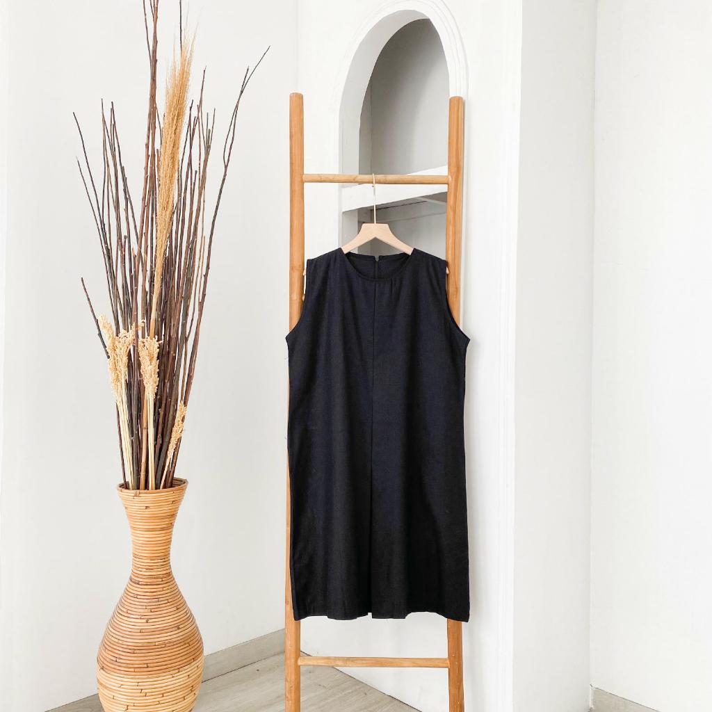 EZOLA MIDI DRESS KUTUNG-idi Dress Wanita Dress Lengan Pendek