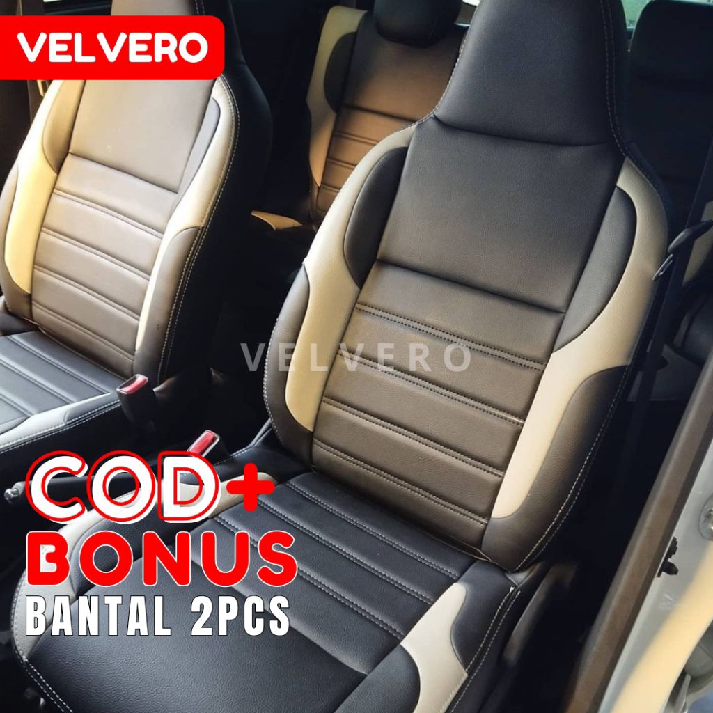 Sarung Jok Mobil Ayla Full Set Dua Baris