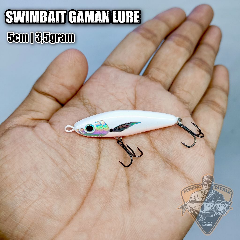 Swimbait Gaman Lure 5cm Tipe Sinking Umpan Casting