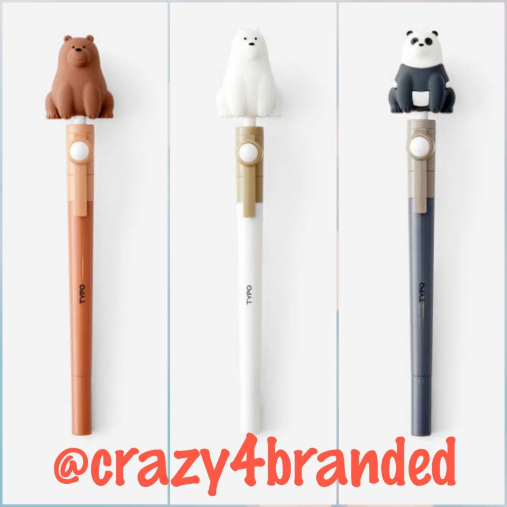 

Typo × We Bare Bears 2024 Premium Fidget Pen (Set of 3)