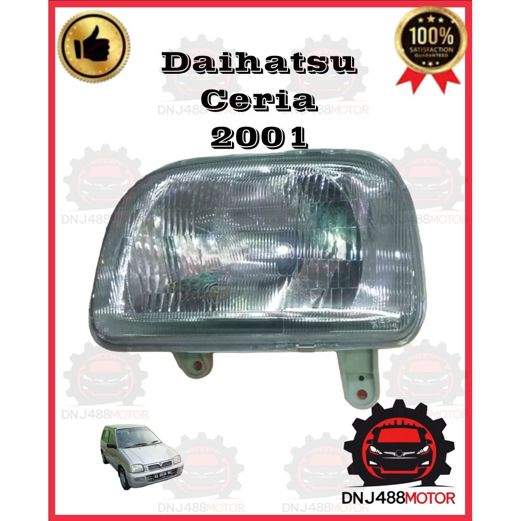 Headlamp Daihatsu Ceria 2001 - Kiri/Kanan - Lampu Depan Daihatsu Ceria 2001 Merk Depo