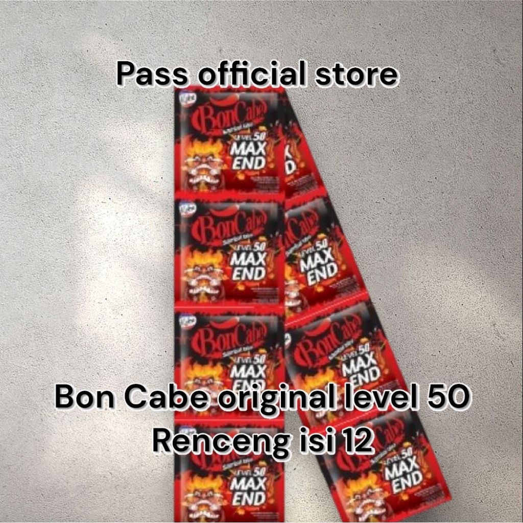 

Bon Cabe original level 50 - renceng isi 12 pcs