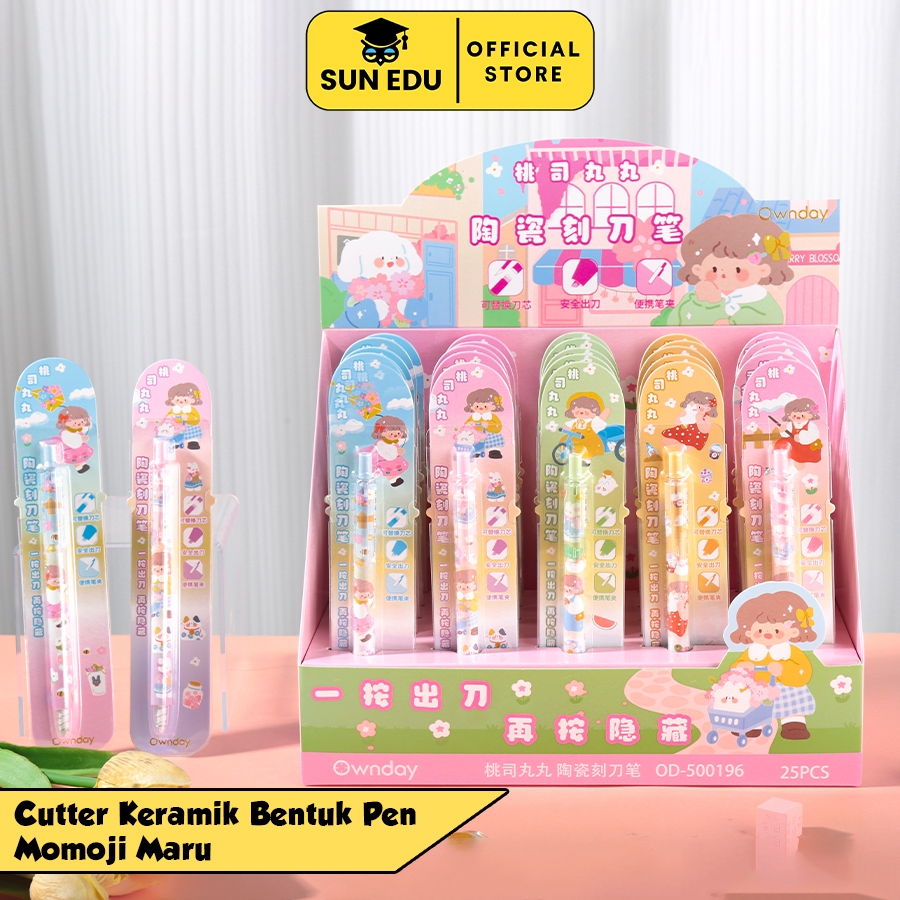 

1PCS Cutter Pen Karakter Jepang Kartun / Knife Pemotong Mini Sekolah Small