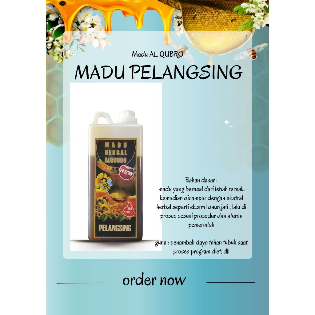

madu al qubro madu herbal pelangsing 1kg