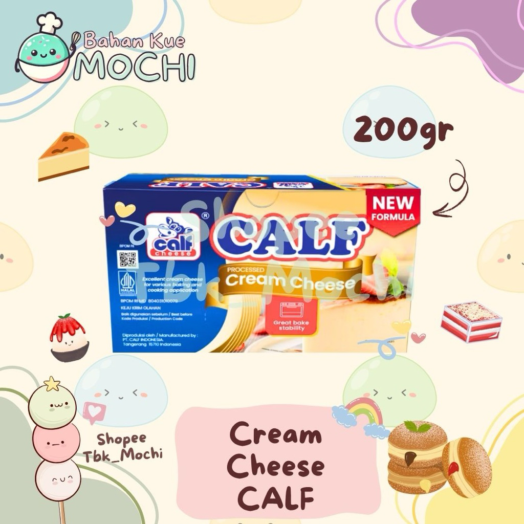 

Calf Cream Cheese 200g / Krim Keju Calf / Krim Keju Olah / Processed Cream Cheese CALF