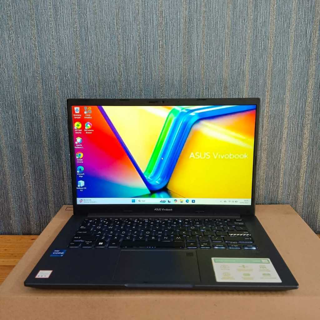 Asus Vivobook X1402ZA, Core i7-1260P, Gen 12Th, Ram 8/512Gb, #Backlight, #IPS, Lengkap, Navy Blue