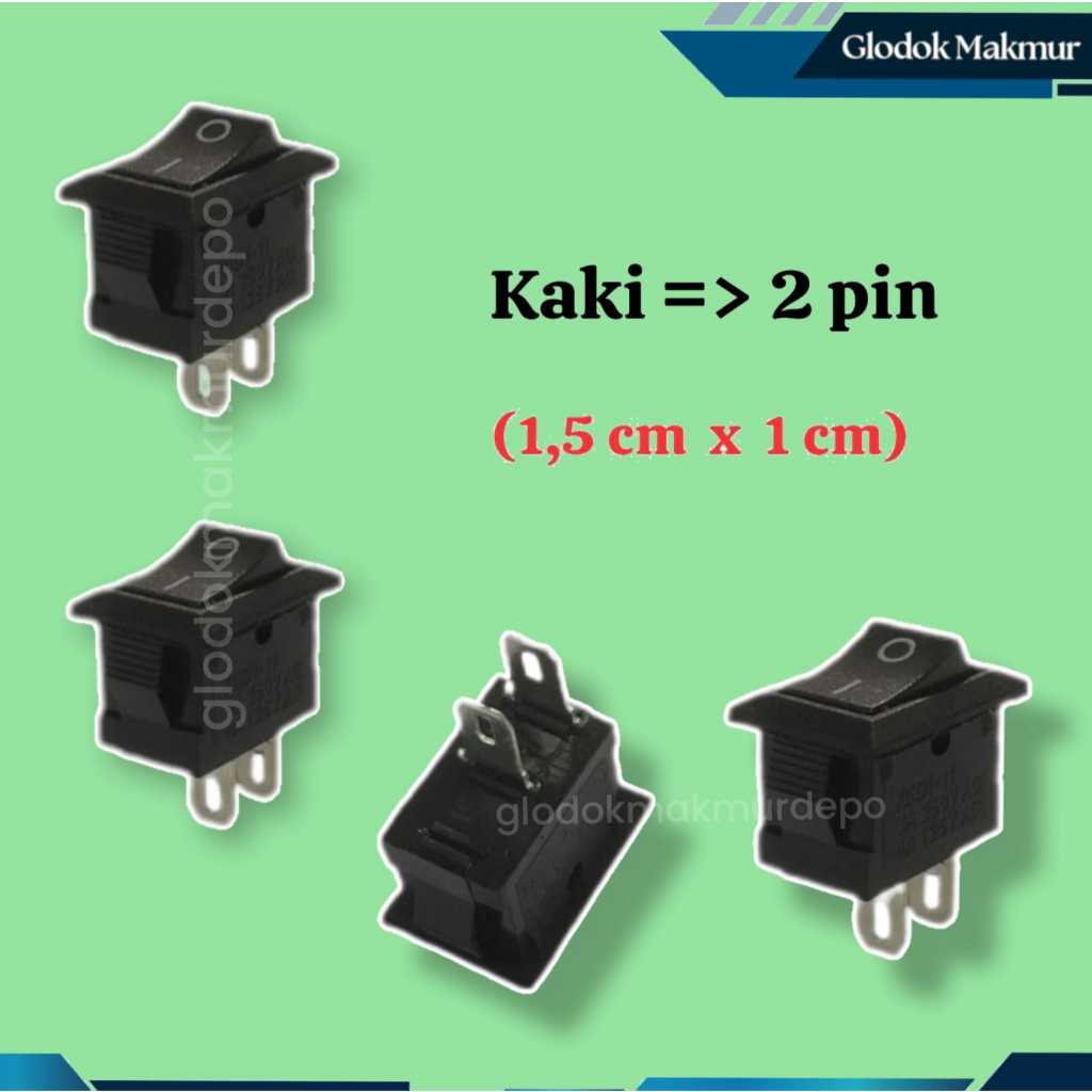 

SWITCH MINI HITAM SWIT KALKULATOR 2PIN ON OFF