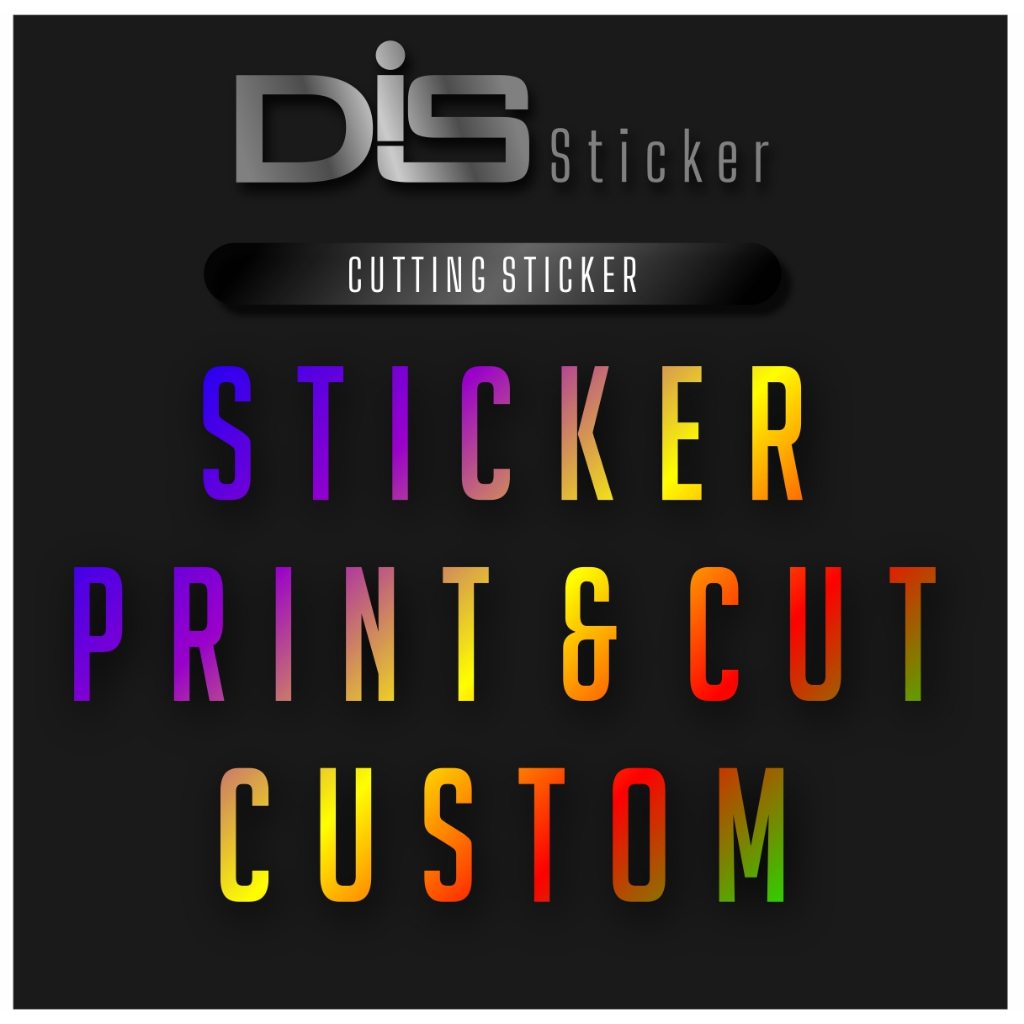 

Stiker Transparan UV Custom, Stiker Print & Cut, Stiker UV DTF. PO
