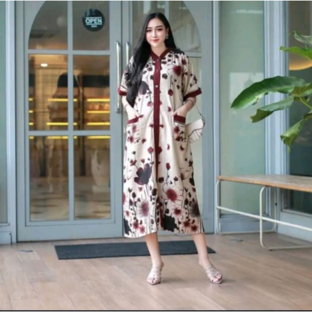 Daster Kekinian Daster Terbaru Daster Rayon Premium Dress Wanita Kekinian