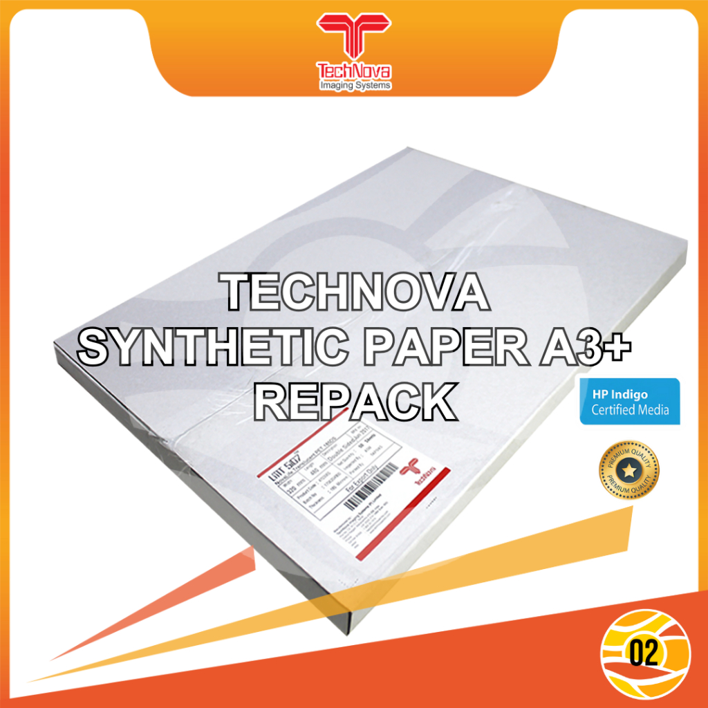 

TECHNOVA LMT 135 Micron Novalife PET Translucent A3+ Kertas Synthetic Transparant Buram Digital - Repack 20