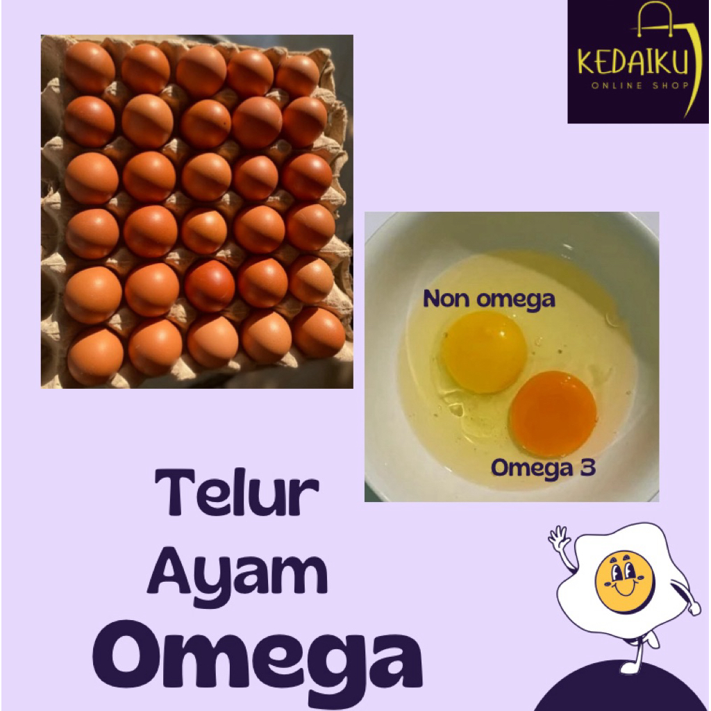 

Telur Ayam Negeri OMEGA 3 - Grade A - Fresh - Kualitas Terbaik
