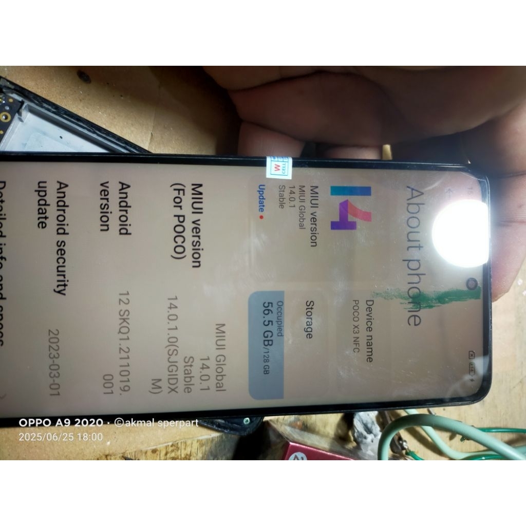 MESIN XIAOMI POCO X3NFC RAM 8/128 NORMAL JAYA