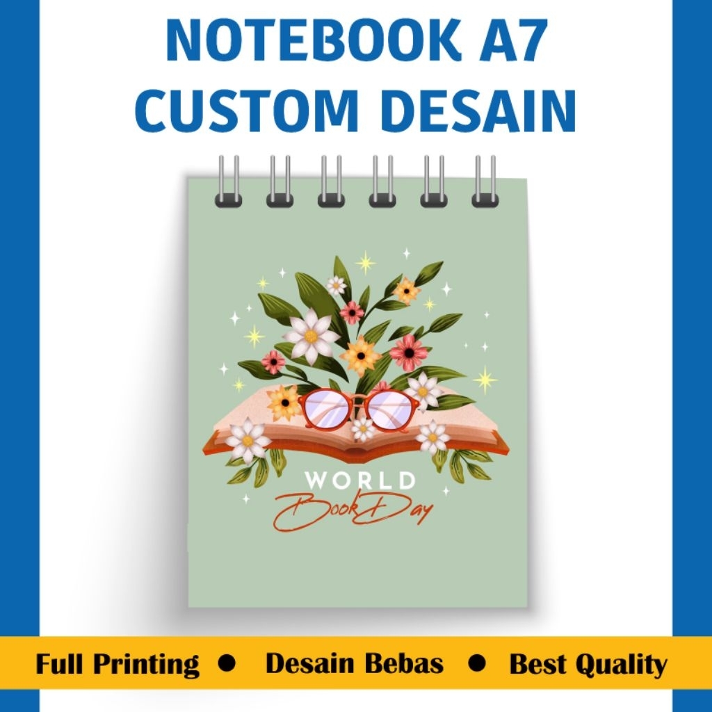 

Cetak Notebook Custom Desain Ukuran A7