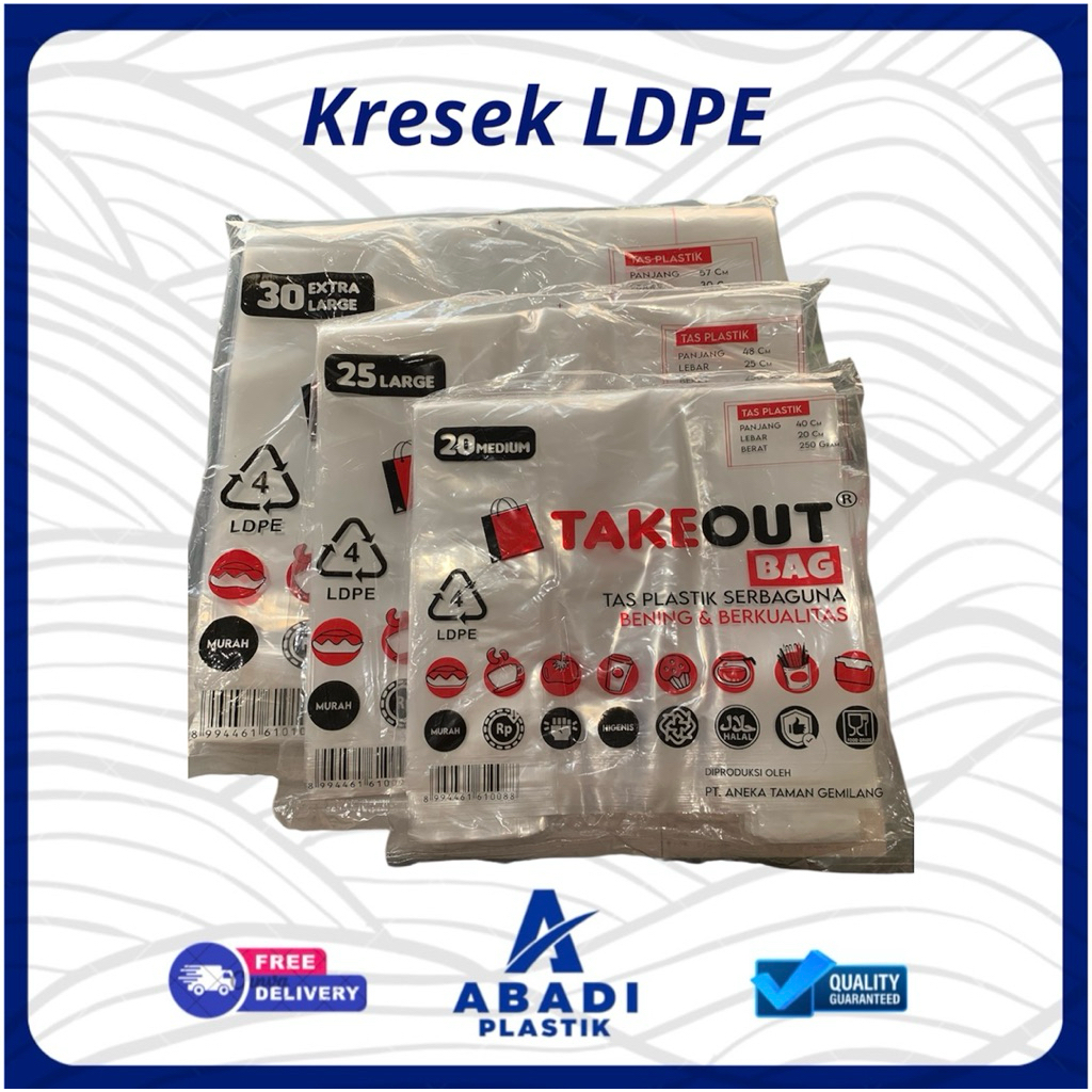 Kantong Kresek LDPE / Kantong kresek bening