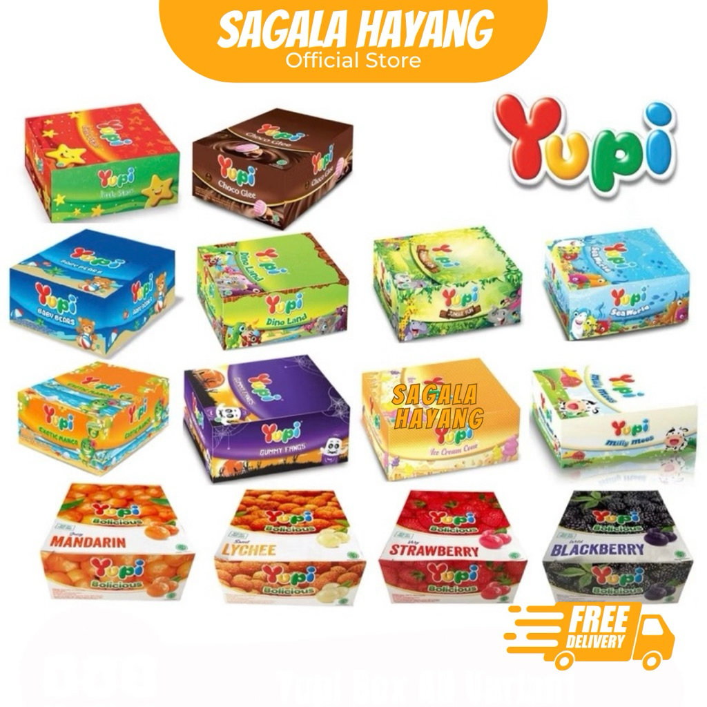 

( SAGALA HAYANG ) Yupi 1 Box isi 24pcs