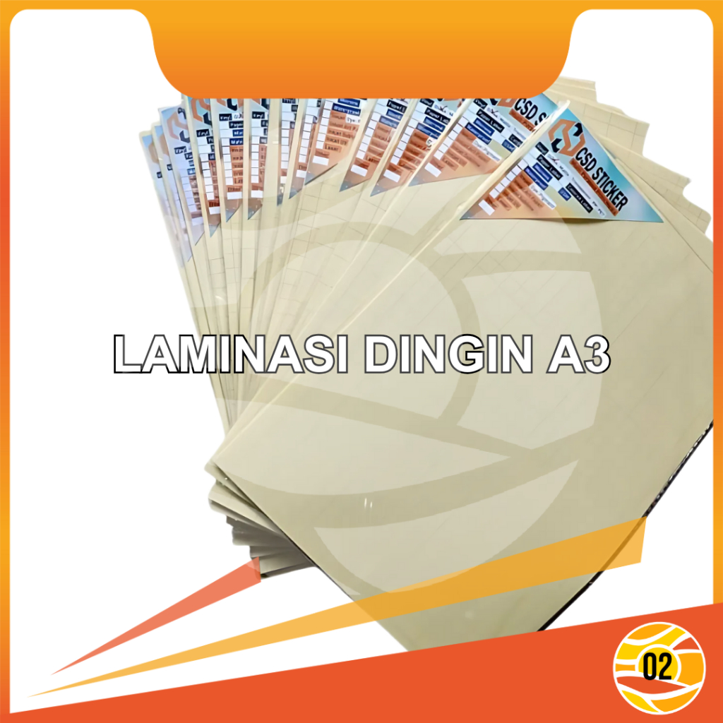 

Laminasi Dingin A3+ Gloss - Doff/Matte Plastik Lapisan Pelindung Hasil Print Agar Tahan Gores Repack 20 Lembar
