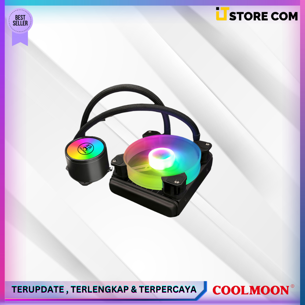 COOLMOON 120MM LIQUID COOLER – RGB MEWAH, PERFORMA MAKSIMAL