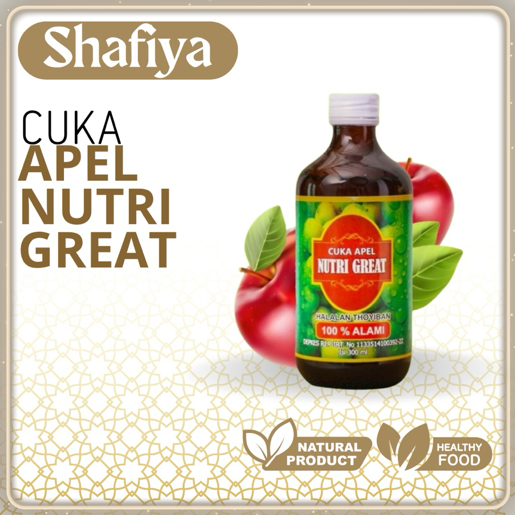 

Cuka Apel Nutri Great 100 % Alami