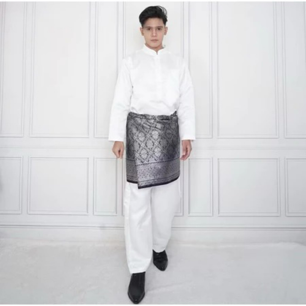Setelan Baju Melayu Pria - One Set Teluk Belanga - Baju Akad Melayu Pria