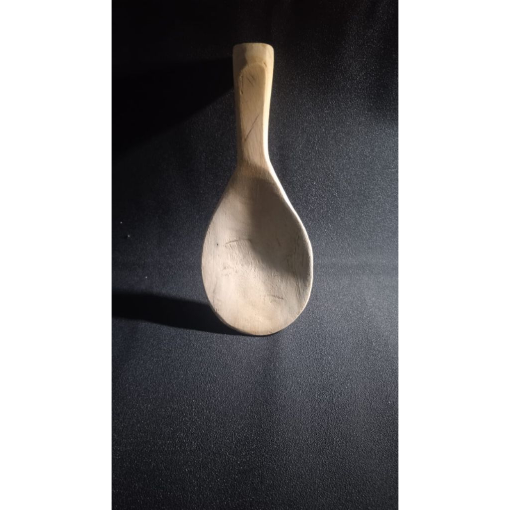 Cukil kayu centong nasi kayu 100% hand made