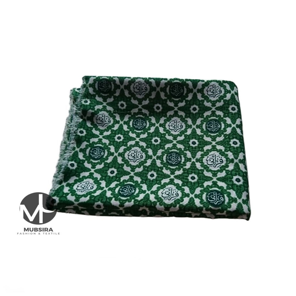 Kain Batik Qiroati Hijau Seragam Sekolah Tpq Panjang 2 Meter