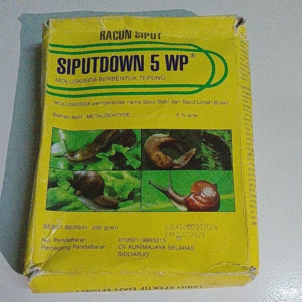 Racun siput moluskisida siput daun 5wp pemberantas hama siput