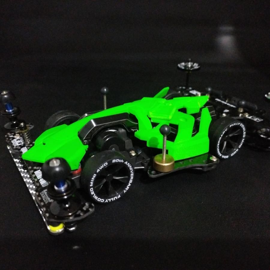 Tamiya Mini 4WD Mach Frame Green Side Damper