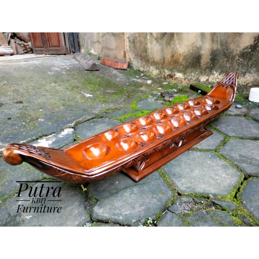 Congklak, Mainan Anak Dakon perahu, Dakon Kayu, Dakon Ukir, Dakon Antik