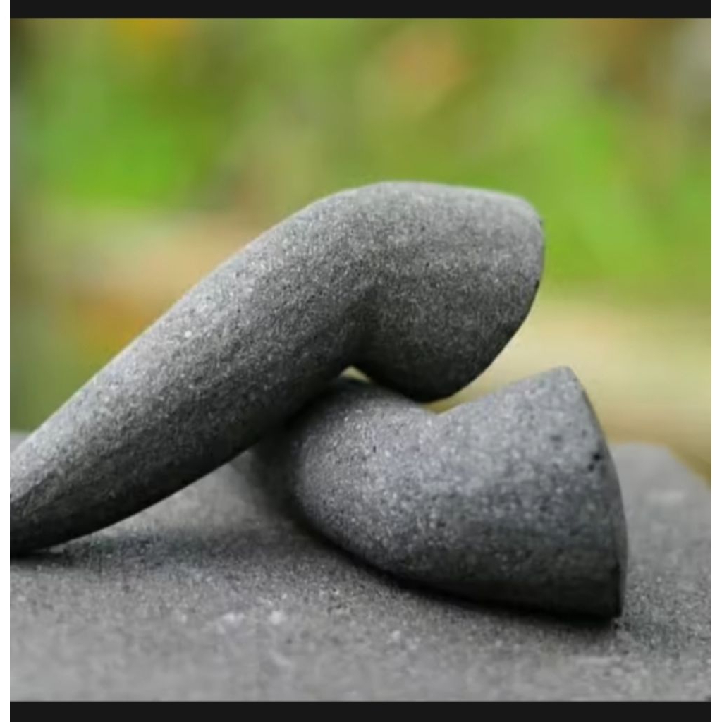 Ulekan cobek batu asli / ulekan coet batu asli