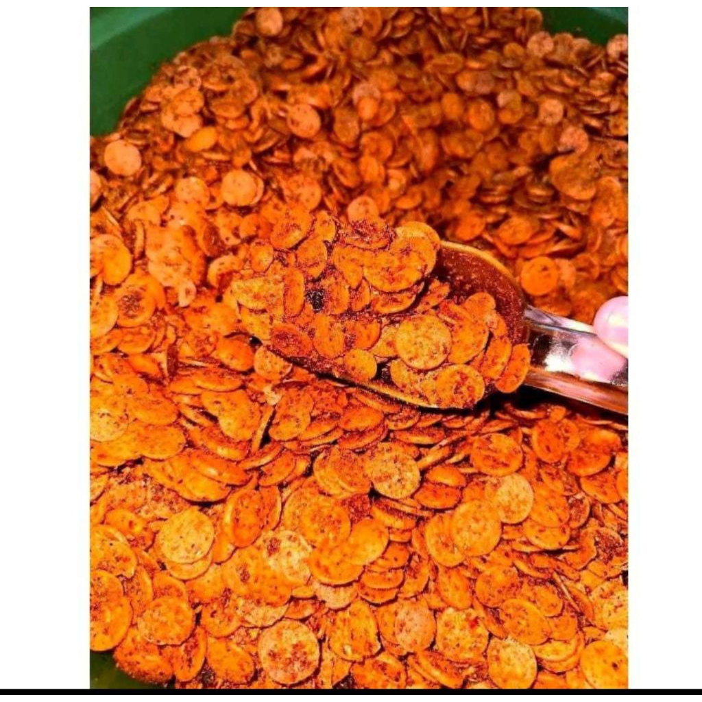 

Sosis goreng kriuk extra pedas daun jeruk 1kg