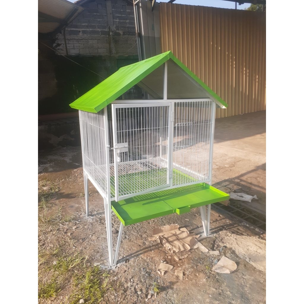 KANDANG BURUNG KAKATUA BEO DLL BESI HOLLO