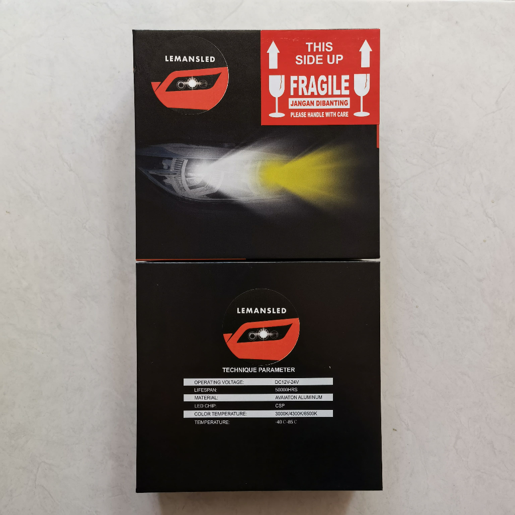 Foglamp LED 3 Warna Mitsubishi Delica Eclipse Cross Lancer EX Maven GLS Mirage Exceed Outlander Spor