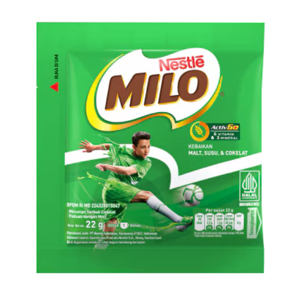 

Nestle MILO Activ-GO susu coklat milo renceng (10pcs)