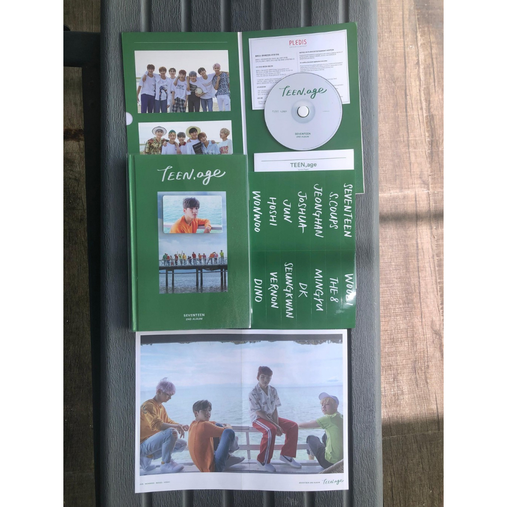Album Unsealed SEVENTEEN Teen Age Green Photocard Wonwoo