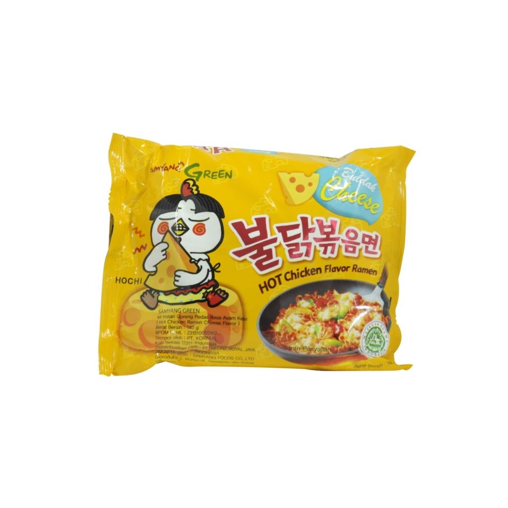 

SAMYANG GREEN MIE INSTANT KOREA HOT CHICKEN RAMEN BULDAK CHEESE 140gr