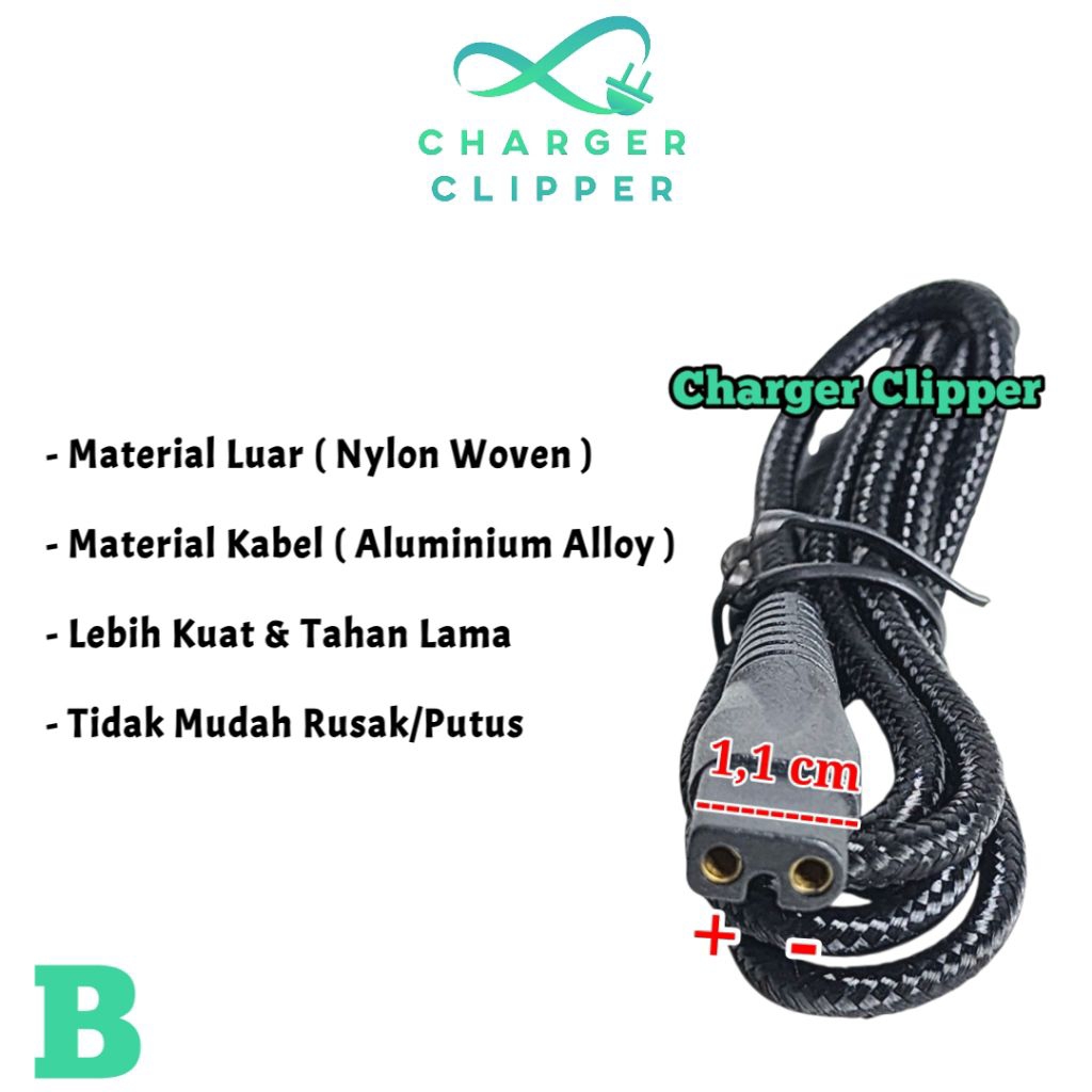 Kabel Charger Ubeator 2550 Pengisi Daya Mesin Cukur Ubeator Charger Clipper #B