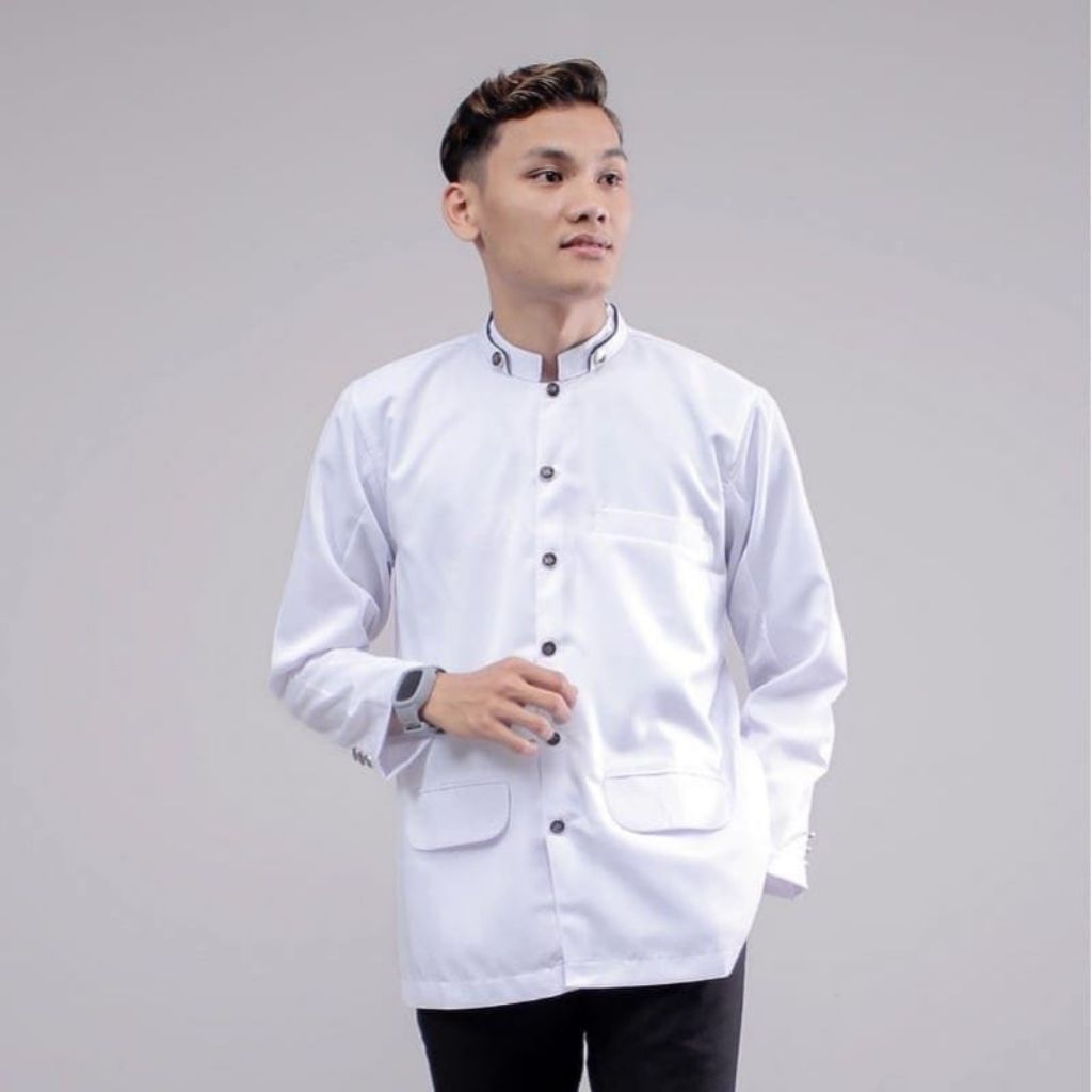 Jasko polos/Jaskoko pria/Atasan pria Lengan panjang terlaris