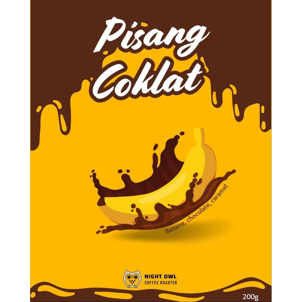 

PISANG COKLAT Specialty Biji Kopi Arabica Roastbeans Filter / Espresso 200g