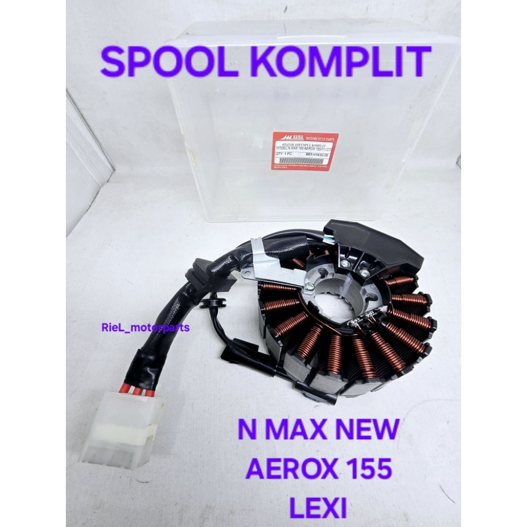 Spool (KW) N MAX NEW  (B63-H1410-00) / AEROX 155 / LEXI / NMAX BARU spol spul assy stator komplit KA