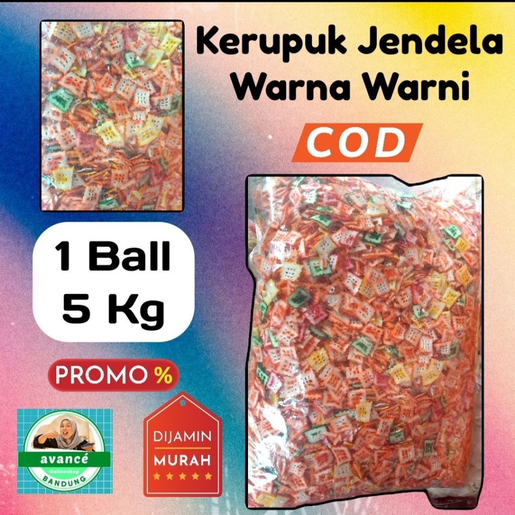 

Kerupuk Bawang Jendela Warna Warni Mentah 1 Ball (5 Kg)