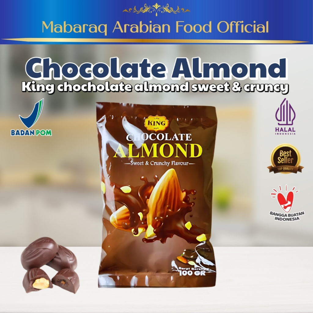 

King Chocolate Almond 100gram