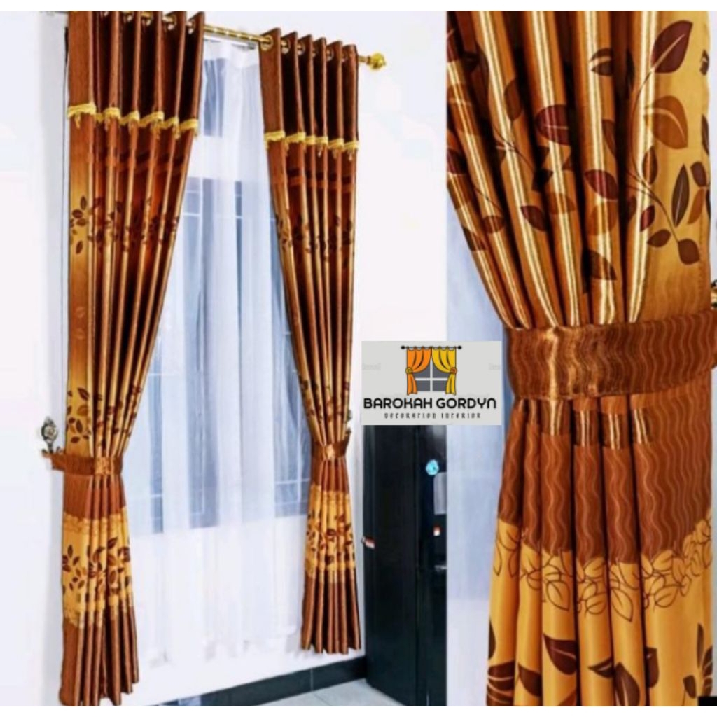 gorden jendela minimalis pintu kamar tidur blackout import premium/ gorden jendela premium/ gorden m