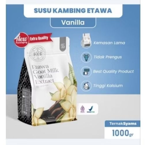 

Susu Kambing Etawa Ternak Syams Rasa Vanila 1000 gr,Enak Tidak Prengus