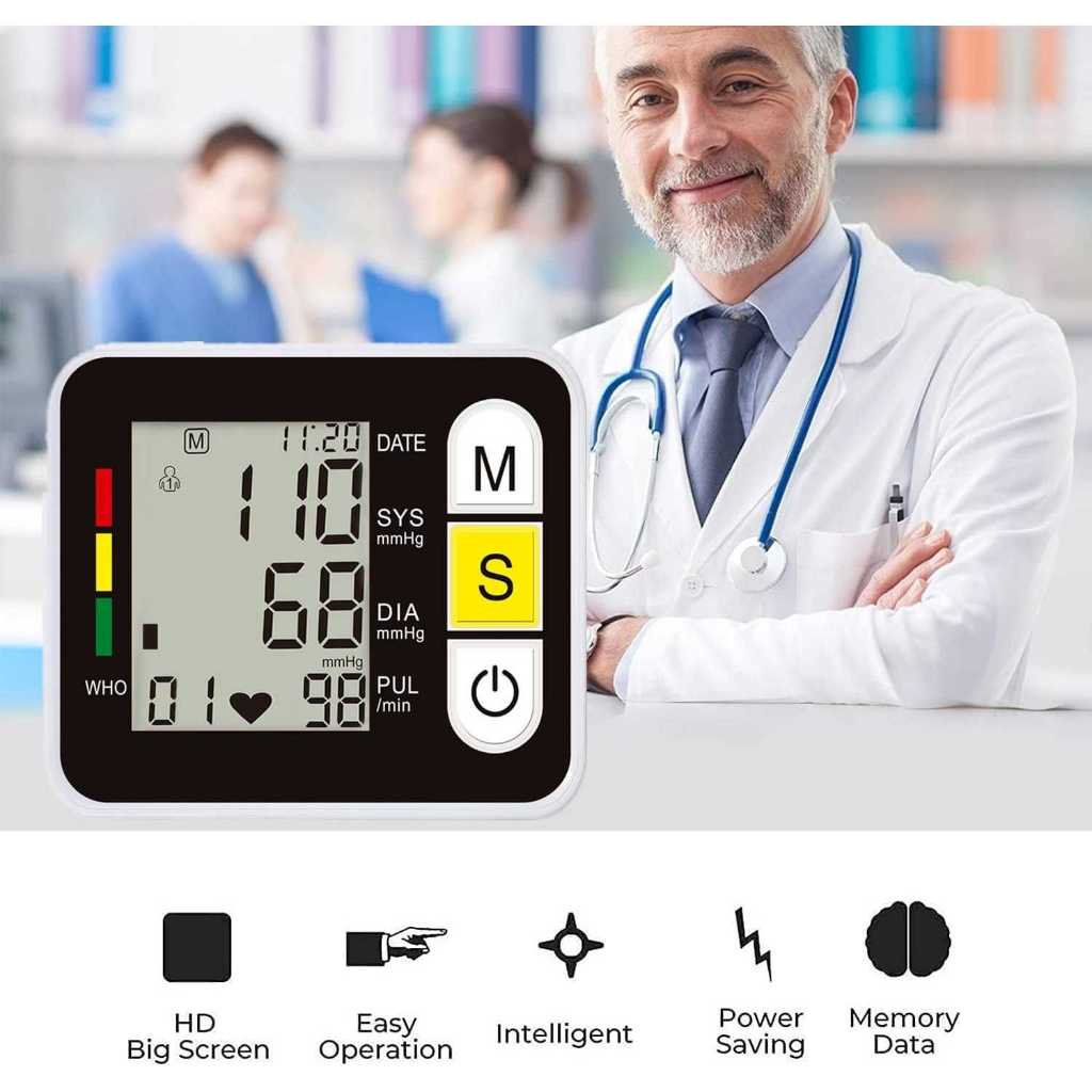 Tensimeter Digital Pengukur Tekanan Darah | Alat Tensi Darah Digital Otomatis
